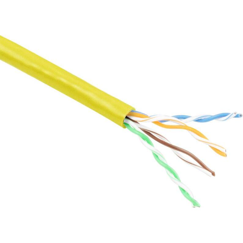 ACT CAT6 U/UTP stranded patch yellow 100 m C6 U/UTP PATCH PVC YELLOW 100M (U/UTP, CAT6, 100 m), Netzwerkkabel