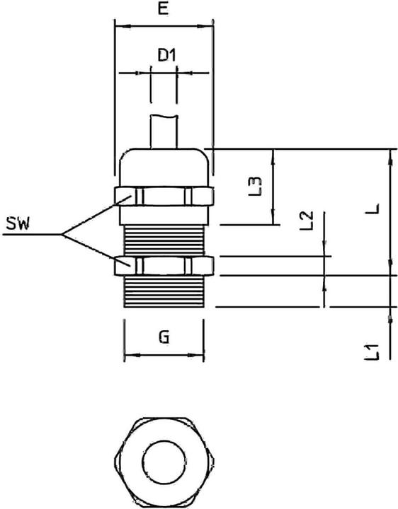 Image du produit OBO Bettermann obo-bettermann Système conex. IJF. - Entrées de câble v-tec-vm MS63 IP68 couleur laiton