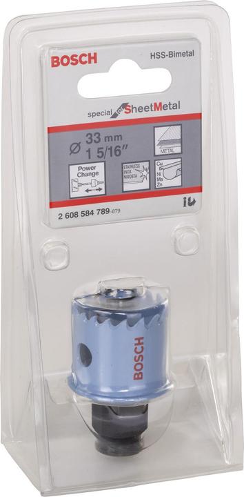 Actual product image Bosch Professional Zubehör Hole Saw Special Sheet Metal, 33 mm, 1 5/16-inch (33 mm)