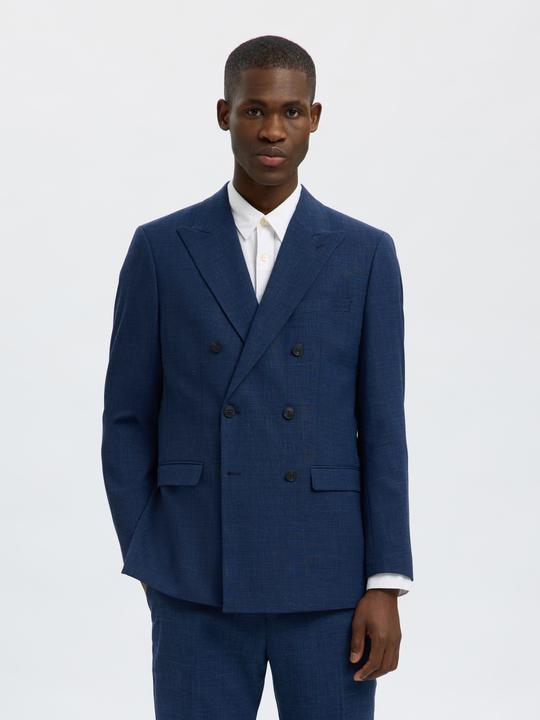 Actual product image Selected Slim Fit Zweireihiger Blazer (48)