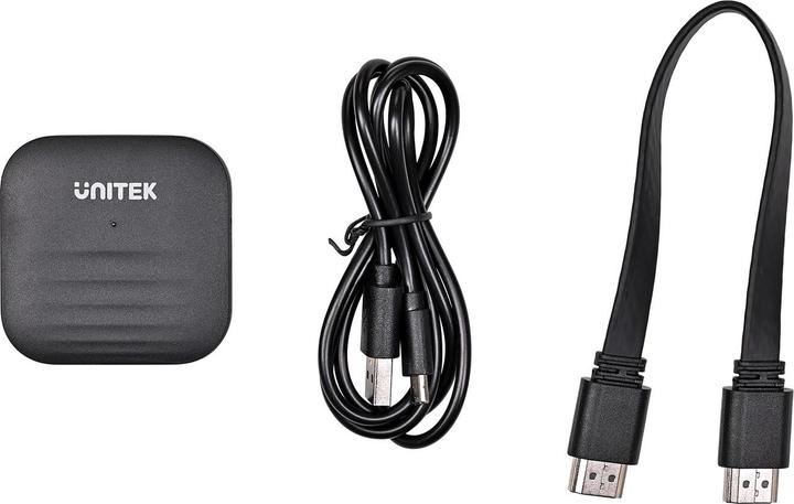 Actual product image Unitek System przekazu sygnału AV Bezprzewodowy nadajnik HDMI zasięg do 50m, czarny