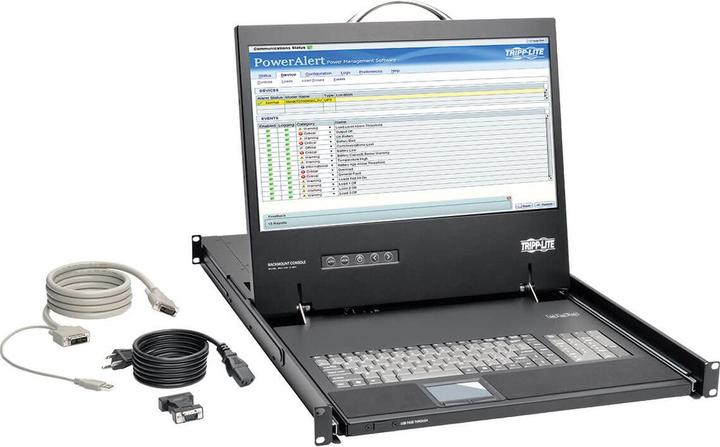 Produktbild Eaton 1U Rack-Mount Console with 19inch LCD 1920x1080 1080p DVI or VGA Video TAA
