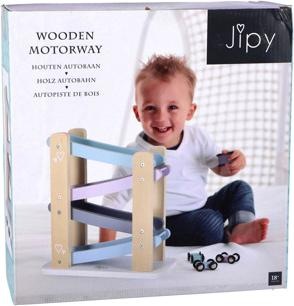 Produktbild Jipy Autobahn Holz Uni Farbe