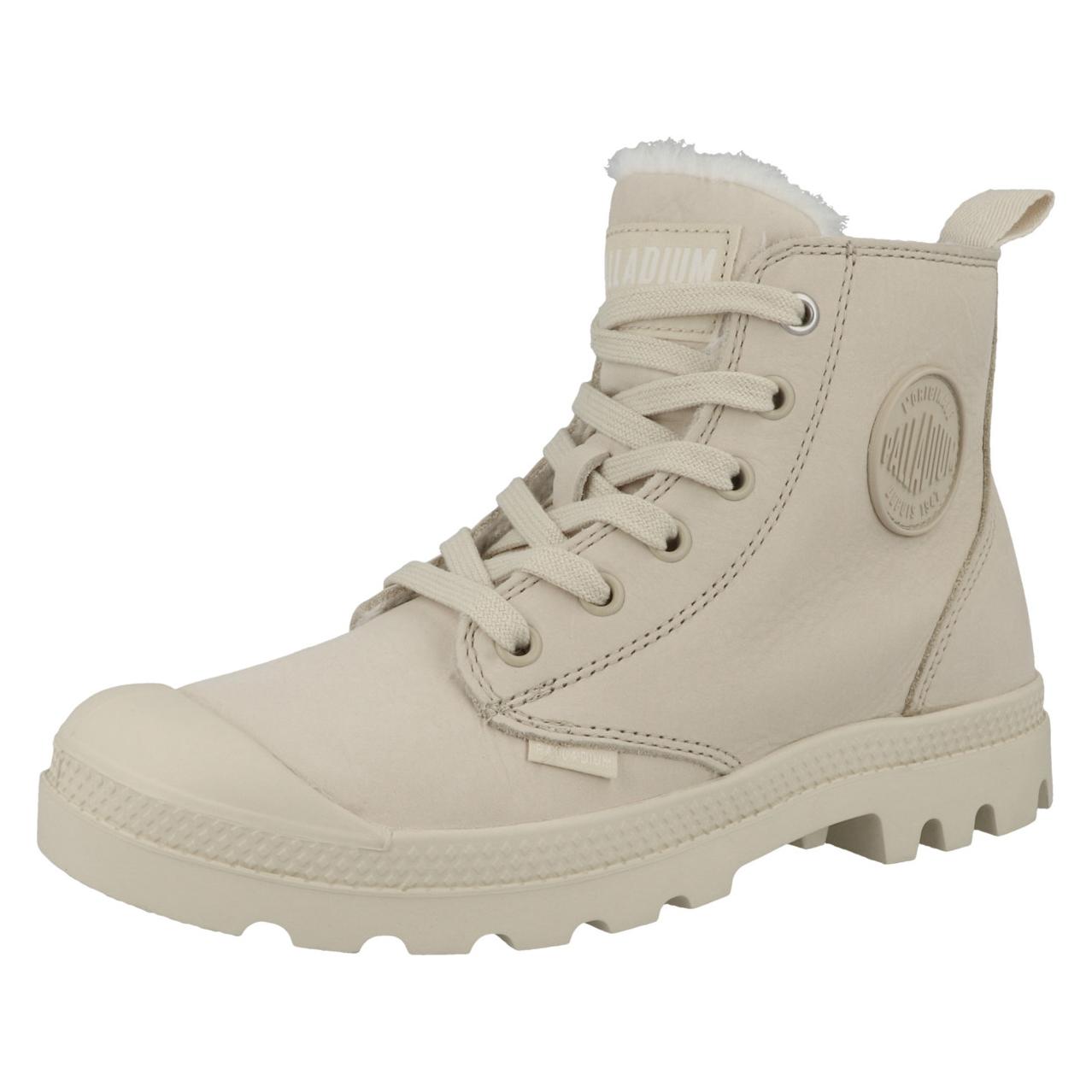 Palladium, Damen, Boots + Stiefel, Pampa Hi Zip Wool - 30911, Beige, (37.5)