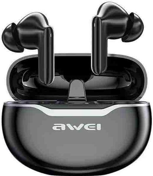 Awei Bluetooth 5.3 T50 ENC + stacja dokująca czarny/nero (DNC, 6 h, Senza fili)