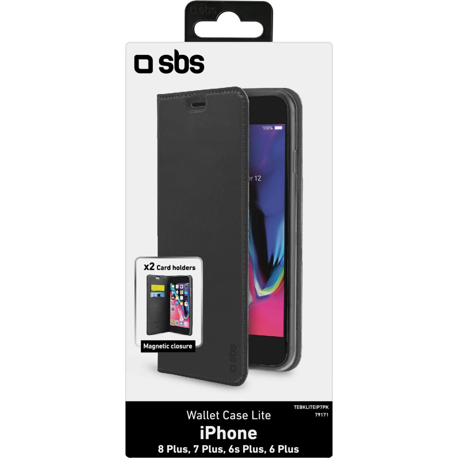 Thumbnail - SBS Klapphülle (Apple iPhone 8 Plus), Smartphone Hülle, Schwarz