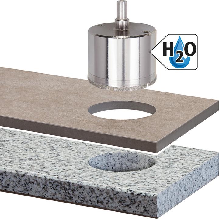 Actual product image wolfcraft 1 diamond drill bit w.shank ø35mm (35 mm)