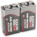 Produktbild Ansmann 9 V Block-Batterie Alkali-Mang (2 Stk., 9V Block, 550 mAh)