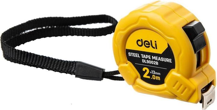 Actual product image Deli Tools Steel Measuring Tape 2m/13mm EDL9002B (yellow) (2 m)