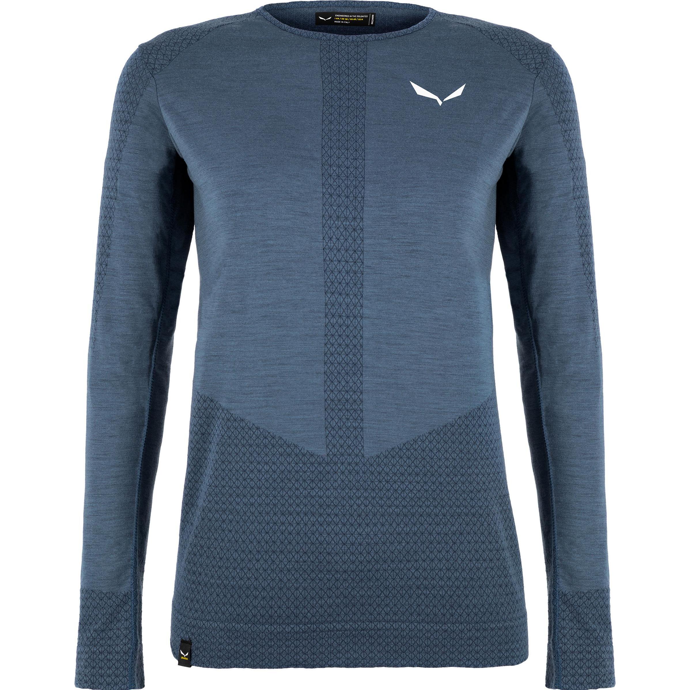 Salewa, Damen, Funktionsshirt, Zebru Responsive Longsleeve (40, L), Blau, 40, L