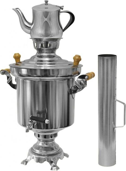 Actual product image Legro Holzkohle Samowar mit Teekanne (5 l)