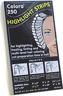 Image du produit Comair Colora Highl.Strips 10x25cm(4x10#) 250 B