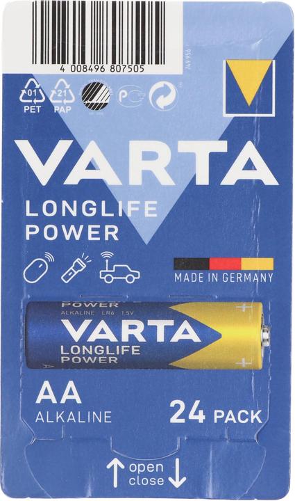 Actual product image Varta Longlife Power (24 pcs., AA, 2970 mAh)