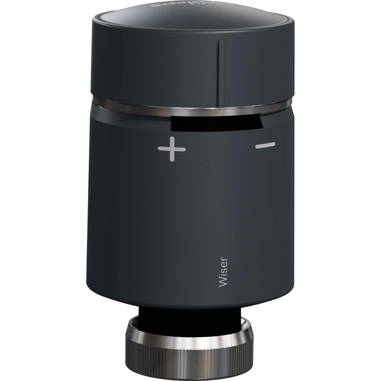 Schneider Wiser, termostato per radiatori, nero CCTFR6101, Termostato, Nero