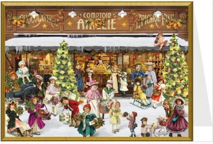 Productafbeelding 99130 - Kerstkaart - Bij de etalage