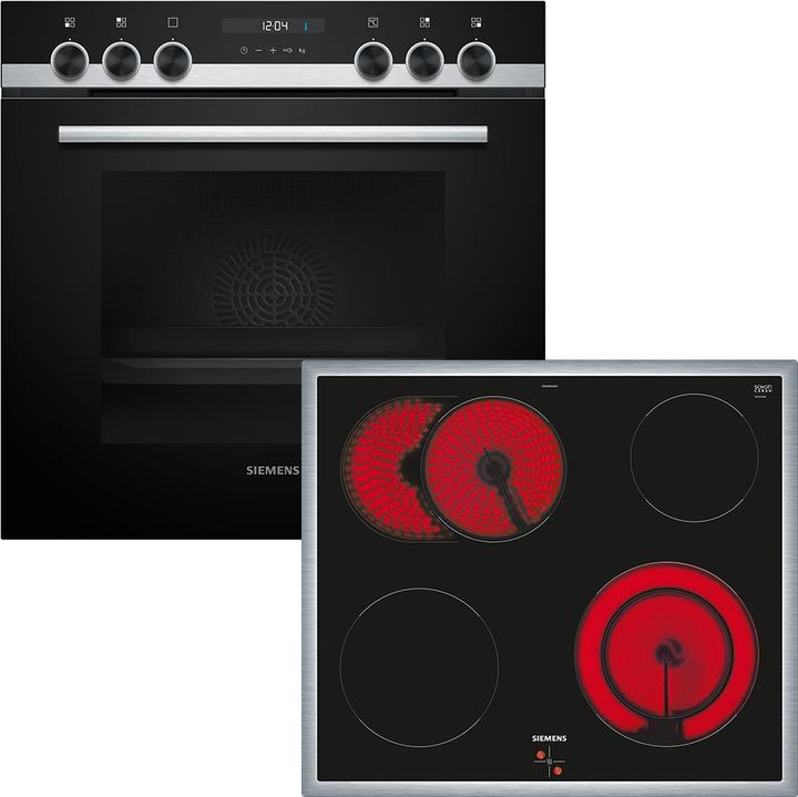 Image du produit Siemens Built-in cooker set, EA64RGNA1E + HE517GBS3, Built-in cooker, Electric hob, EQ521KA11