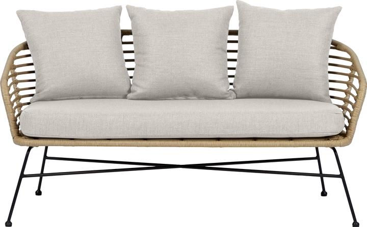 Actual product image Schou Kaja lounge sofa, 2 seats, black/nature