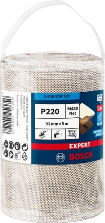 Produktbild Bosch Professional Zubehör EXPERT M480 Schleifnetzrolle, 93 mm, 5 m, G 220 (220)