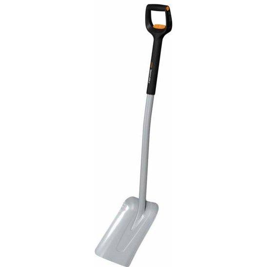 Fiskars, Spaten + Schaufel, Teleskop-Schaufel zum Anheben und Bewegen von Schüttgut und Schnee, Länge: 121 - 140 cm, Ver