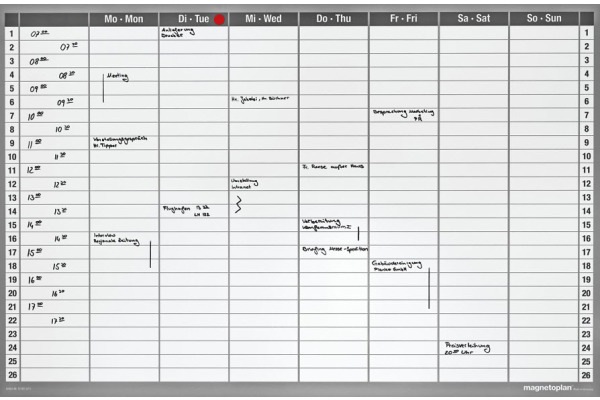 Image du produit Magnetoplan Planificateur hebdomadaire (90 x 60 cm)