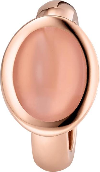 Xen Ring mit 12x9 mm grossen Chalzedon rosé-vergoldet (52)