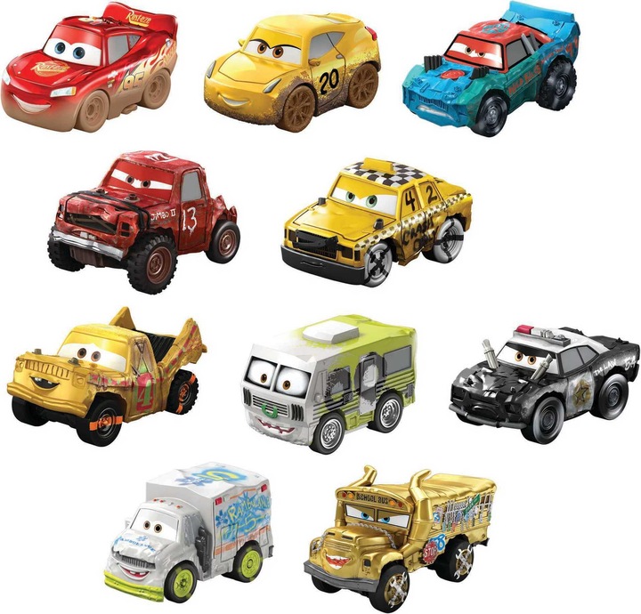 Produktbild Mattel Disney Pixar Cars Mini Racers 10er-Pack Sortiment