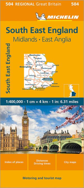 Produktbild Michelin South East England - Regional Map 504