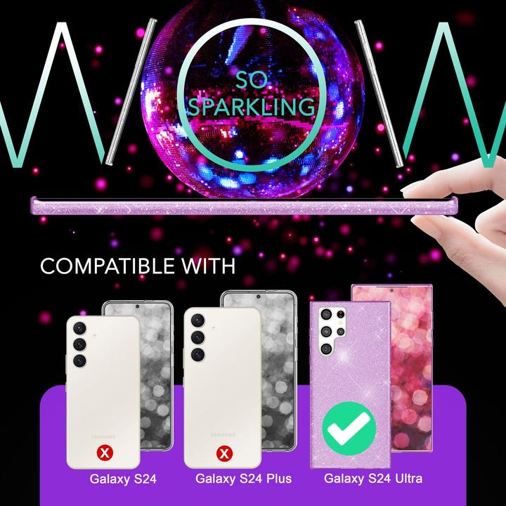 Image du produit Nalia Étui hybride pailleté (Samsung Galaxy S24 Ultra)