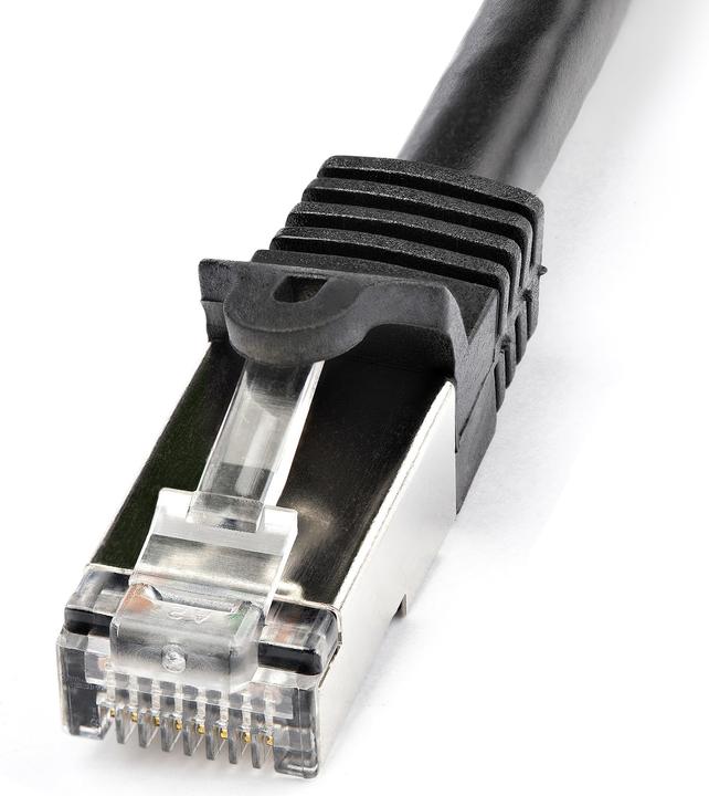 Actual product image StarTech 1m Cat6 Network Cable - Shielded (SFTP) Snagless Gigabit Patch Cable - Black (S/FTP, CAT6, 1 m)
