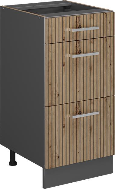 Anthrazit, Artisan Eiche