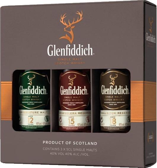 Glenfiddich Collezione di degustazione (Single Malt, Whisky scozzese, 3 x 5 cl)