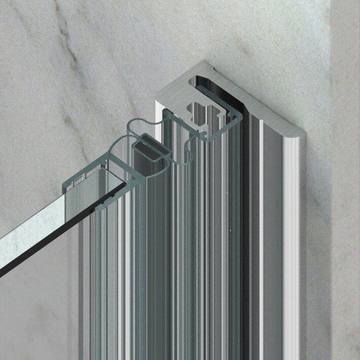 Actual product image Pauli+Sohn Magnetic shower door seals 90