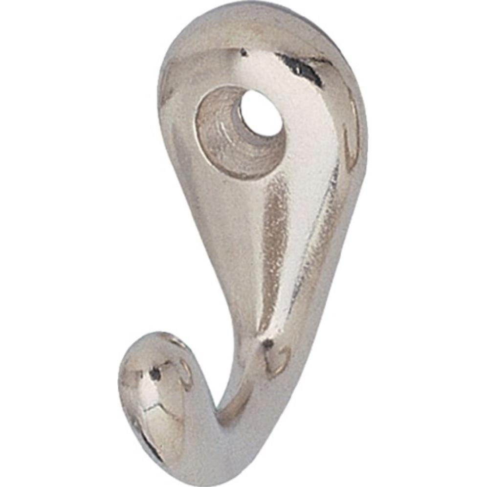 Thumbnail - Hermeta, Handtuchhalter + Handtuchhaken, Handtuchhaken 0557 1 Haken Höhe 36 mm Aluminium vernickelt Ausladung 27 mm