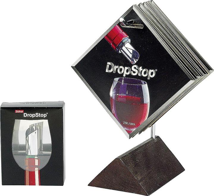 Produktbild Drop Stop 2 silberne Ausgiesser (Weinausgiesser)