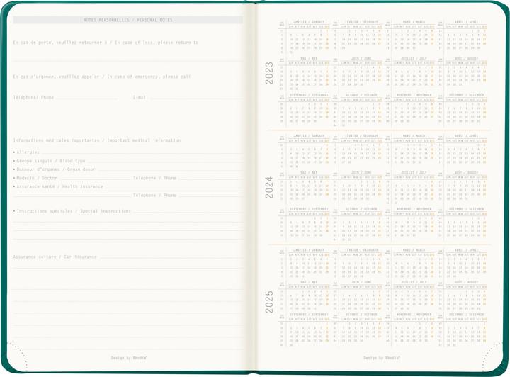 Produktbild Rhodia Webplanner (A5, Harter Einband, Französisch, Englisch)