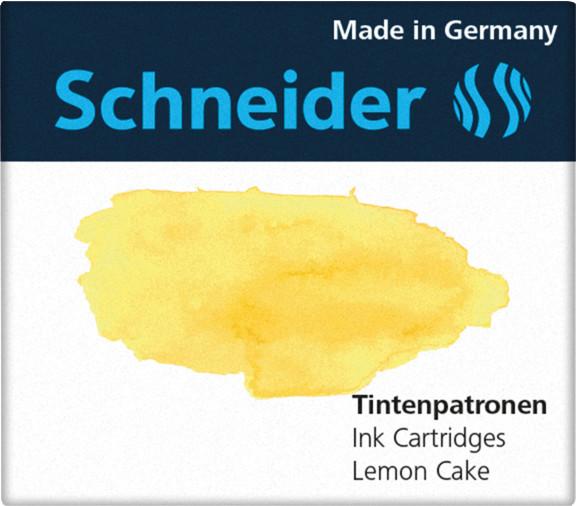 Actual product image Schneider Ink cartridge Callissima 6 pieces, Lemon Cake (6 Piece, Yellow)