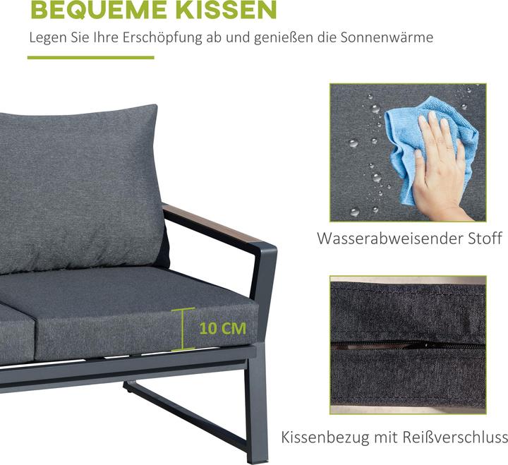 Produktbild Outsunny Gartenmöbel Set mit Tisch