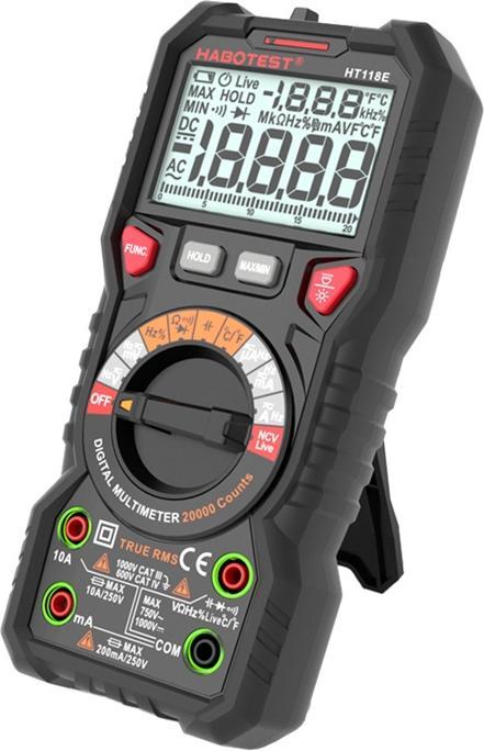Produktbild Habotest HT118E Universal Digital Multimeter True RMS NCV (CAT IV 600V, CAT III 1000V)