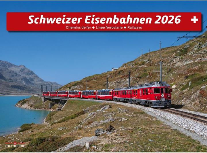 Schweizer Eisenbahn 2026 (31.5 x 25 cm, Deutsch, Französisch, Italienisch, Englisch)
