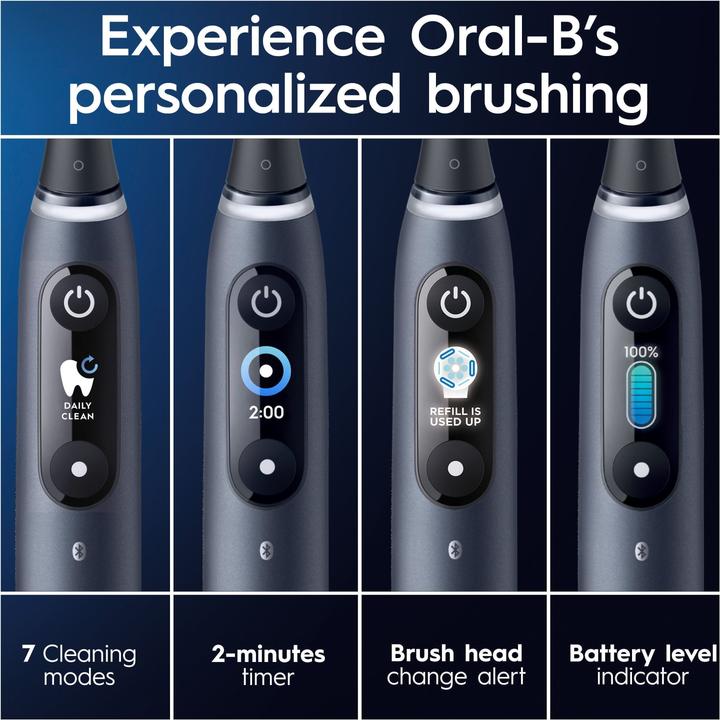 Actual product image Oral-B iO9S Black Onyx Electric Toothbrush (Oscillating toothbrush)
