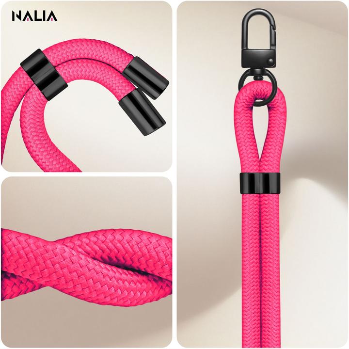 Produktbild Nalia HoldMe Lanyard Handykette - Universal Trageband für Smartphones - Verstellbar, Soft & Elastisch
