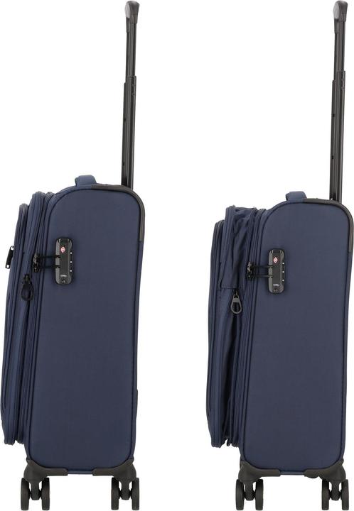 Image du produit D&N Travel Line 9704 4 roues trolley cabine S 55 cm avec soufflet extensible (38 l)