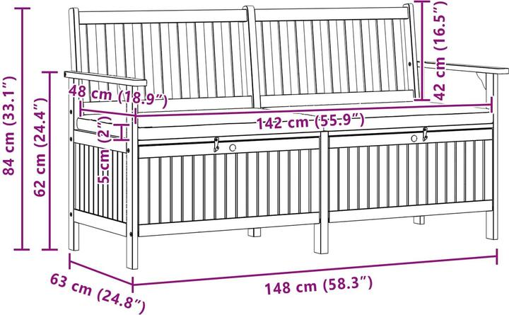 Produktbild vidaXL Gartenmöbel
