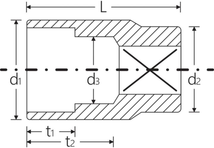 Produktbild Stahlwille Sechskant-Steckschlüsseleinsatz (15 mm)