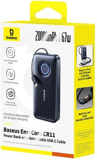 Image du produit Baseus EnerCore CR11 rétractable (20000 mAh, 67 W)