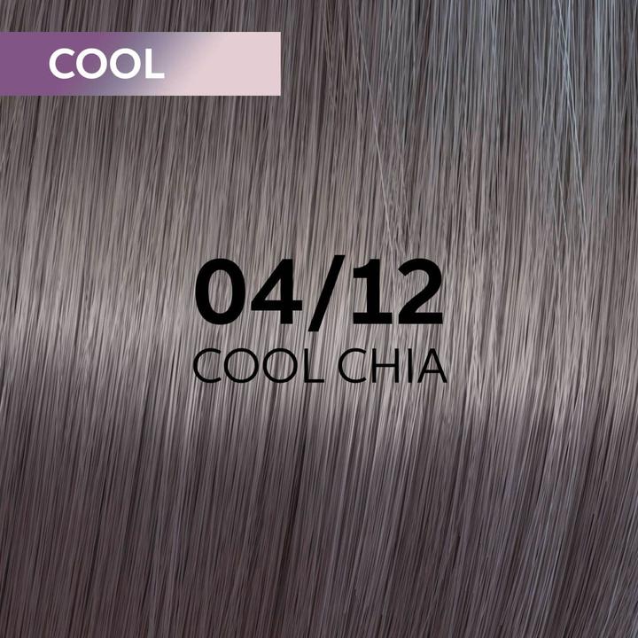 Produktbild Wella Shine Finity 04/12 Mittelbraun Asche Matt 60 ml (04, 12 - Cool Chia)