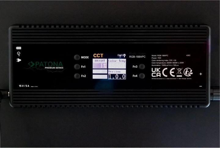 Produktbild Patona RGB- 188A Soft Lampe APP (Videoleuchte)