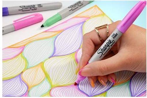 Produktbild Newell Sharpie - Permanent Marker Fine Glam Pop 24-Blister (2198779) (24x)