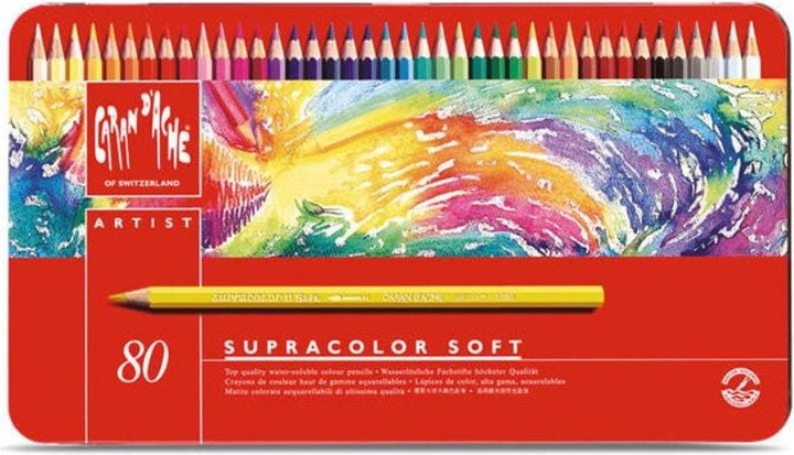 Image du produit Caran d'Ache Supracolor Aquarelle Metallschachtel (Multicolore, 80 x)