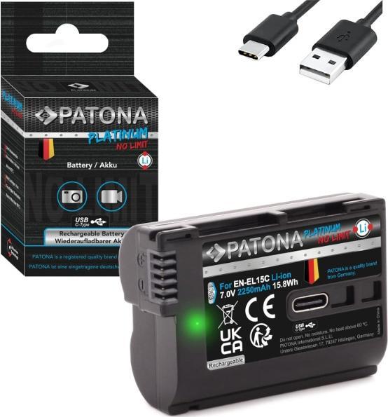 Produktbild Patona Platinum Akku Nikon ENEL15C USB-C (Akku)